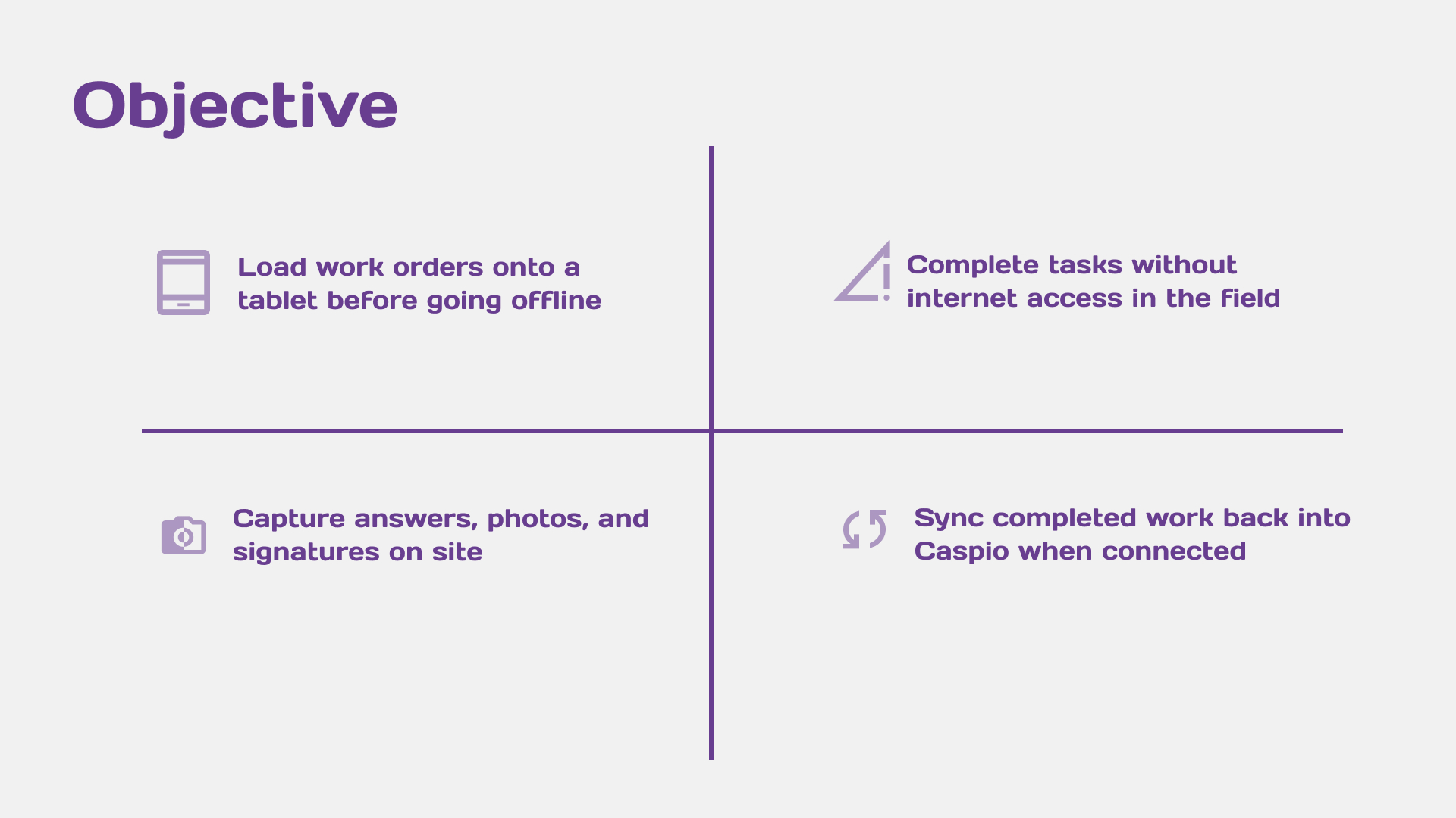 Offline Mobile App presentation slide 1