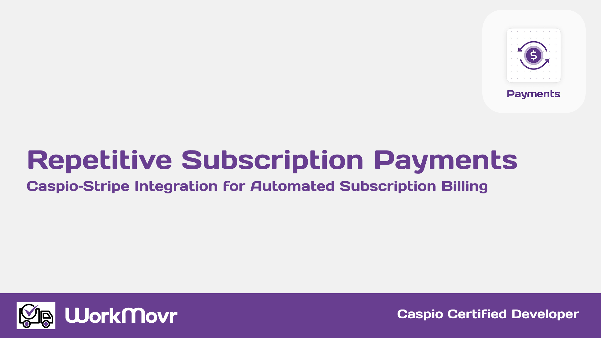 Repetitive subscription payments presentation slide 1